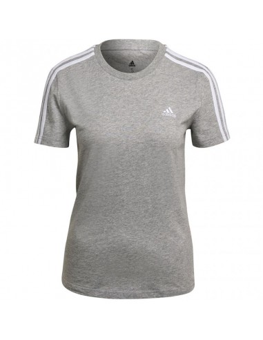 Adidas Essentials Slim 3-Stripes Î“Ï…Î½Î±Î¹ÎºÎµÎ¯Î¿ Î‘Î¸Î»Î·Ï„Î¹ÎºÏŒ T-shirt Î“ÎºÏÎ¹ GL0785